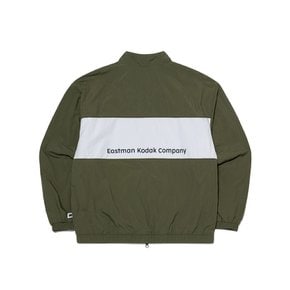 [공식]컬러블럭 마이크로플리스 안감형 자켓 KHAKI