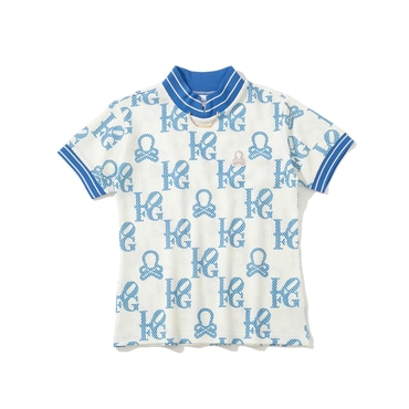 마크앤로나 W GN GOLF PATTERN MOCK-NECK SS T-SHIRTS (LR2IA04F)