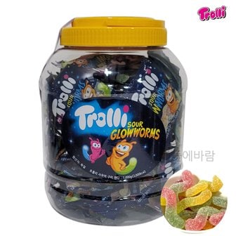  트롤리 사우어구미젤리 1kg  웜젤리 꿈틀이젤리 간식