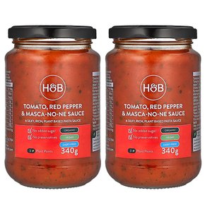 Holland & Barrett 홀랜드앤바렛 토마토 레드페퍼 앤 마스카노네소스 340g 2개