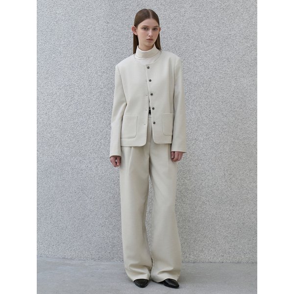 [세트] 피치 베이직 자켓 + 피치 베이직 슬랙스 아이보리 amr2209