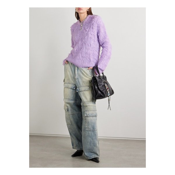 브러시드 니트 스웨터 퍼플 1647597347034749