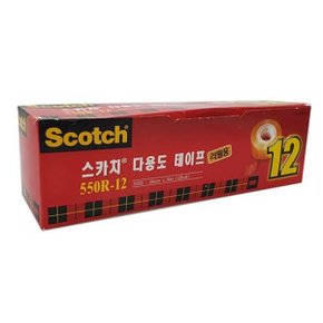 3M 스카치 다용도 테이프 리필 18mmx30m 12개입_WEEEF77