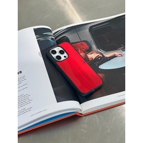 logo glass bumper case [RED]