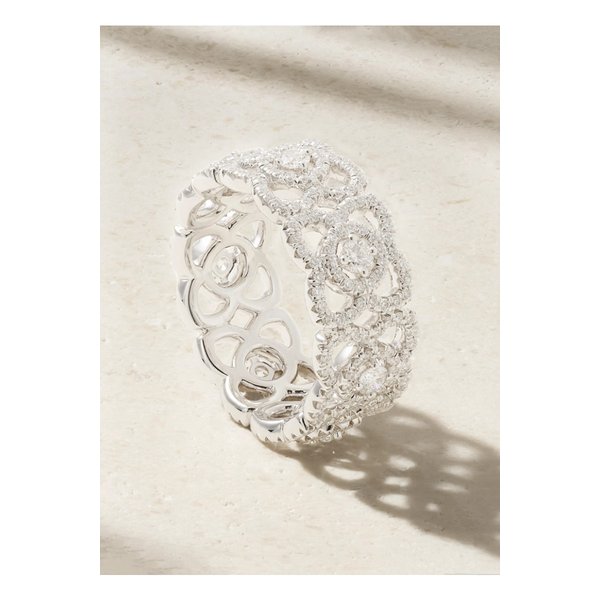 드비어스 인챈티드 로터스 18k 화이트 골드 다이아몬드 링 1647597338626075