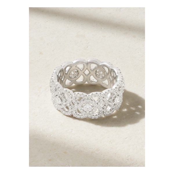 드비어스 인챈티드 로터스 18k 화이트 골드 다이아몬드 링 1647597338626075