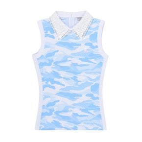 카모 레이스 탑 (Blue) C23M-TS014W