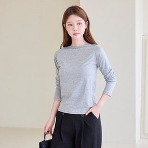 입술 보트넥 긴팔 티셔츠_M2608TS073C