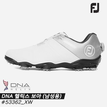 풋조이 [아쿠쉬네트코리아정품]2022 풋조이 디엔에이 헬릭스(DNA HELIX) 보아 골프화 [53362/XW/화이트+실버+차콜][남성용][10~15mm작게 주문하세요]