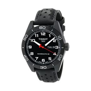 독일 티쏘 가죽 시계 Tissot Mens PRS 516 Powermatic 80 스테인리스 스틸 Automatic 워치 with