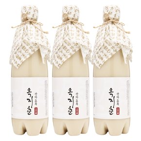 통잣막걸리 옥지춘 11도 700ml X 3병 조선 산가요록 레시피