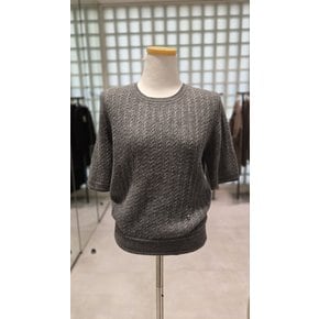 [부산점] [쥬크] 케이블 라운드 반팔 니트 (V254KSK933)