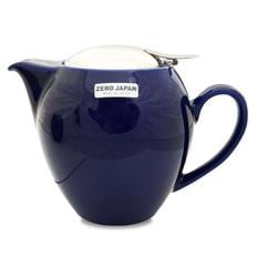  RG75O335제로재팬 티포트 라운드 350ml 마린블루 티포원
