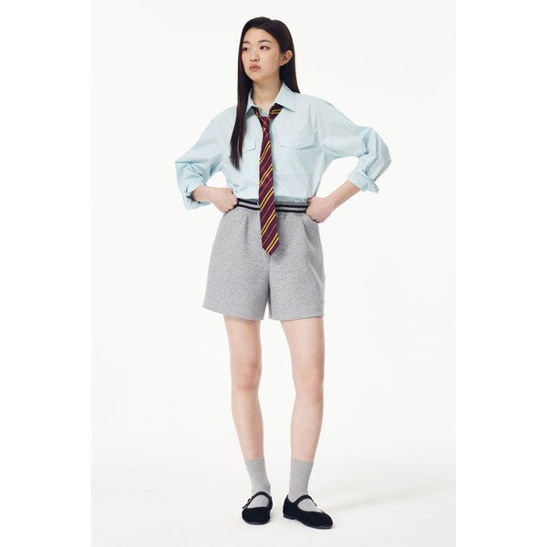 와이드 드로스트링 밴딩 쇼츠 7215230202172