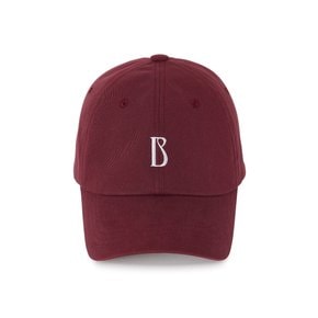 B Logo Wine Burgundy Ball Cap