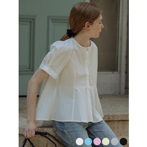 틸아이다이 Pearl point flare blouse(6color)