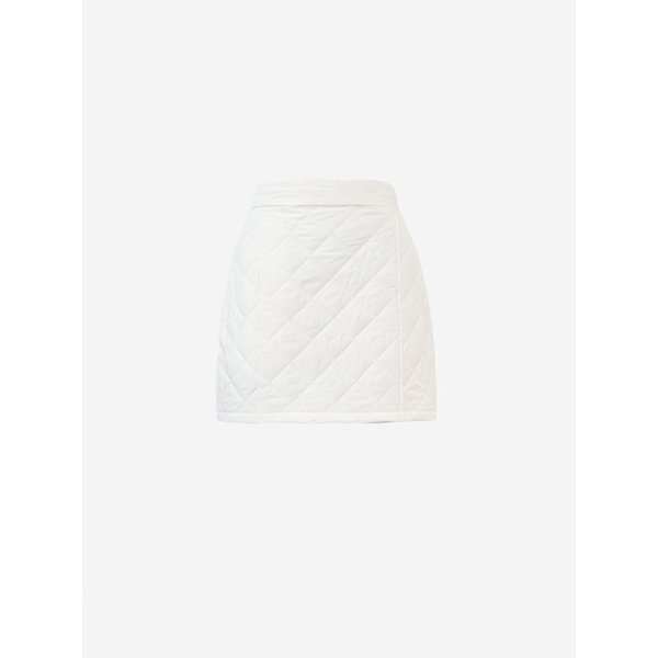 QUILTED VOLUME MINI SKIRTS - IVORY
