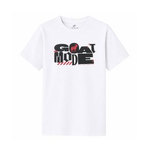 나이키 NSW GOAT MODE K 여성 키즈 아동 반팔티 화이트 II0459 100_P435191954