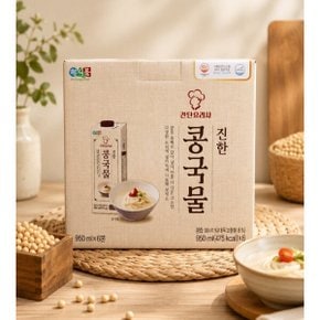 진한 콩국물 950ml x 6입 콩국수 콩물 e