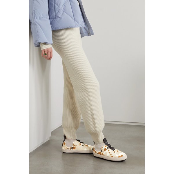 홀덴 Stretch-knit Trimmed Quilted Shell Slippers 베이지 17411127376844694