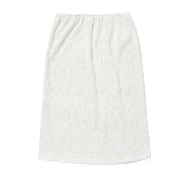 Flower Lace Layered Skirt_WHITE