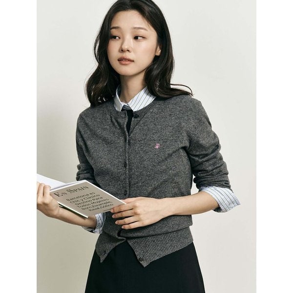 [B. my] 캐시미어 혼방 에이미 카디건  애쉬 (BF585AN014)