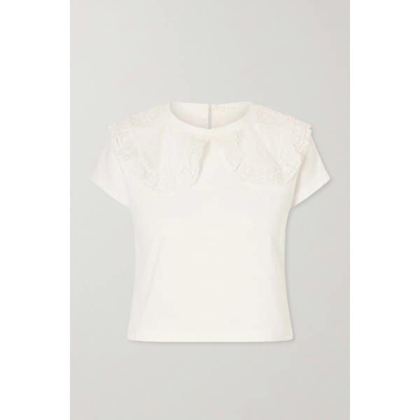 레이스 트림 저지 티셔츠 46376663163045593