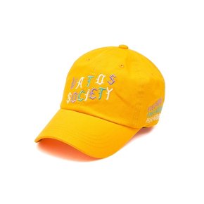 OBLIQUE WASHED BASEBALL CAP YELLOW