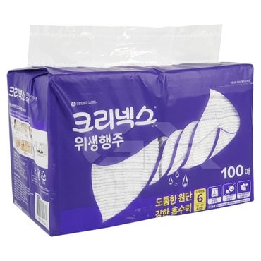 크리넥스 위생행주 100매 빨아쓰는키친타올 gx