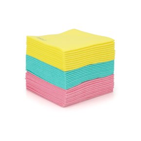 천연펄프100% 독일직수입 주방행주 30매(핑크10매+그린10매+옐로우10매) 독일정품 품질보장 부직포 행주