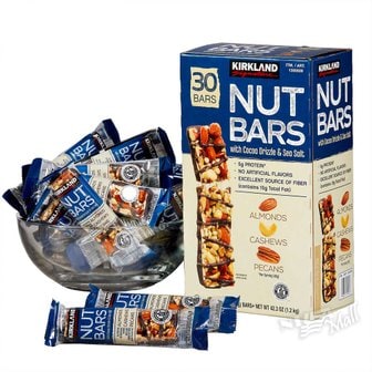  커클랜드 너트 바 아몬드 캐슈 피칸 단백질 에너지바 40g 30개입 KIRKLAND SIGNATURE NUT BARS