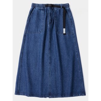 컬럼비아 유니버시티 SL-LABEL BELTED DENIM SKIRT 미드나잇데님