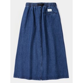 SL-LABEL BELTED DENIM SKIRT 미드나잇데님