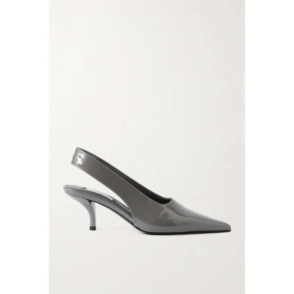 페이턴트 가죽 슬링백 펌프스 46376663162980187