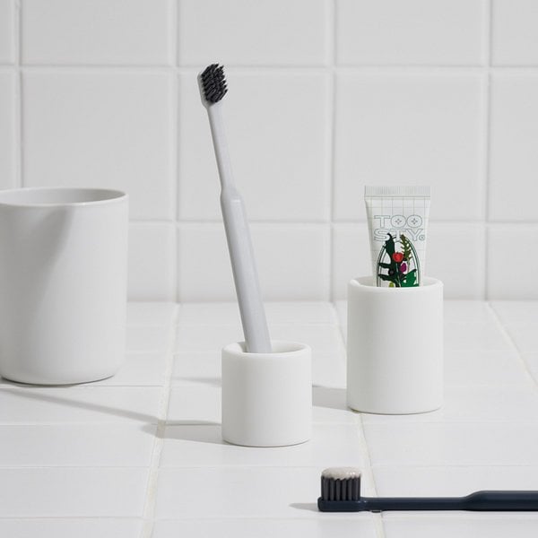 실리콘 원형 칫솔꽂이 오프화이트 J73N901168300