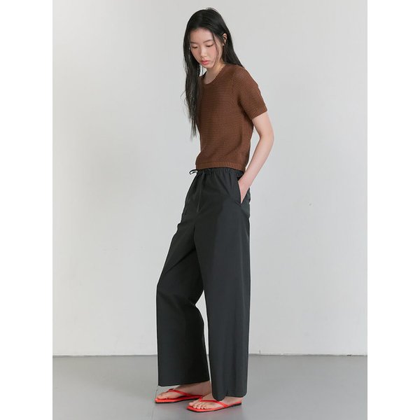 Paperback Crispy Banding Pants  Black (KE5521M035)