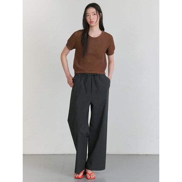 Paperback Crispy Banding Pants  Black (KE5521M035)