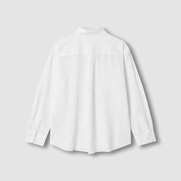 여 리넨 블렌디드 긴팔 셔츠 J116203524001