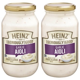  하인즈 갈릭 아이올리 소스 Heinz Seriously Good Garlic Aioli 460g 2개