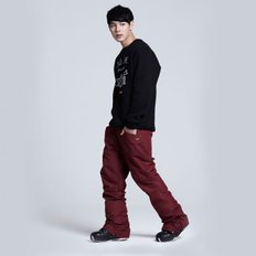 남녀공용 스키 보드복 바지 팬츠 LAY-P703-BURGUNDY