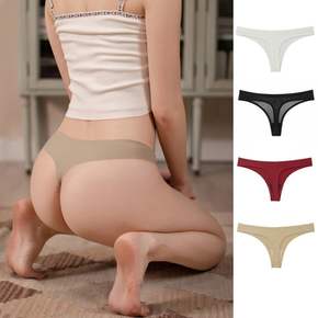 비키니 모노키니 수영복 무봉제 노라인 티팬티 여자 T 스판 레깅스