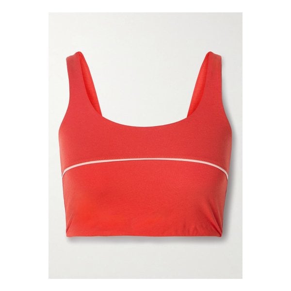 에리스 스트라이프 스트레치 코튼 저지 스포츠 브라 1647597340909026