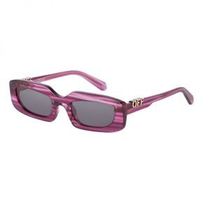 Off-White 여성 블랙 렉탱귤러 선글라스 OERI13CRENTON 3707