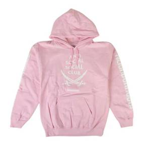 4010096 Mens ANTI SOCIAL CLUB x Neighborhood 6IX Hoodie Sweatshirt - Pink