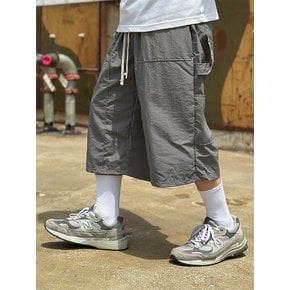 NYLON CARPENTER BERMUDA PANTS (GREY)