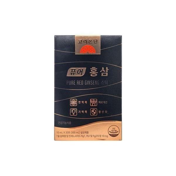 고려은단 퓨어 홍삼 스틱 10mL 30포/mjc (S36831225)