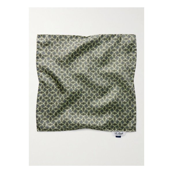 드 페트릴로 프린트 실크 트윌 포켓 스퀘어 46376663162851210