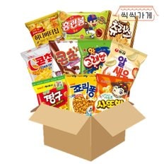 ALL브랜드 봉지과자 10종(홈런 콘칩 죠리 짱구 츄러 콘초 고래 사또 알새우 허버칩)