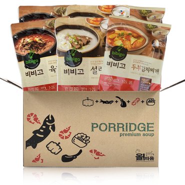  CJ 비비고 국탕류 선물기획세트 (육개장+설렁탕+두부김치찌개) 각2입, 총6입