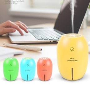 OMT 레몬 휴대용 USB 미니 가습기 무드등내장